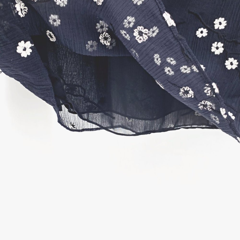 Rebecca Taylor Alessandra Embroidered Ruffle Top - Picture 6 of 14